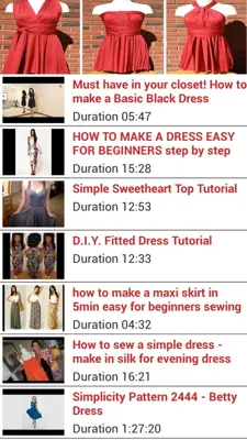 Sewing Tutorial Dresses android App screenshot 7